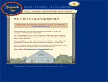 Tablet Screenshot of meadowbrookefarm.com